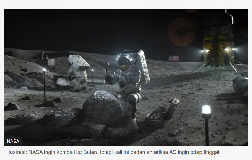 NASA Temukan Bukti Air di Permukaan Bulan Langkah Penting untuk Eksplorasi Ruang Angkasa Masa Depan